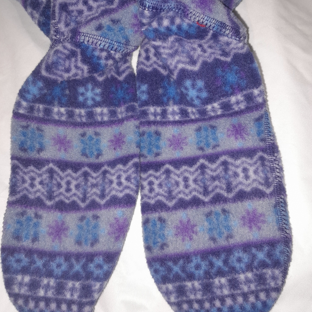 Acorn Purple and Blue Patterned Socks
